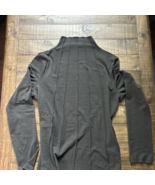 Womens Black Ribbed Long Sleeve Shirt Size Large - $16.32 CAD