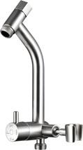 G-Promise Metal Shower Diverter With Low Handheld Holder, 3-Way, Brushed Nickel - £51.24 GBP