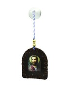 Saint Jude &amp; Caridad Del Cobre Leather Car Hanging Ornament San Judas Tadeo - $13.41 CAD