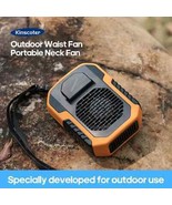 Kinscoter 6000mAh Hanging Neck/Waist Fan USB Mini Portable Rechargeable ... - $31.15