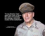 DOUGLAS MACARTHUR &quot;IN MY DREAMS I HEAR AGAIN THE...&quot; QUOTE PHOTO VARIOUS... - $4.85+