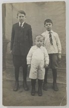 RPPC Handsome Young Boys 1900s Darling Child Postcard R7 - £4.66 GBP