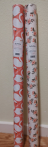 Lot of 2 My Mind&#39;s Eye Gift Wrap Autumn wrapping paper - £6.25 GBP