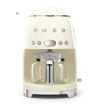 SMEG Coffee Machine 50&#39;s Retro Style 10-Cup Drip Filter LED Display Timer Cream - £114.18 GBP