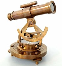 5&quot; Brass Antique Finish Theodolite Alidade Telescope Compass Instrument Gift new - £49.34 GBP