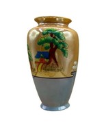 Vintage Large Lusterware Vase Made in Japan 9 1/2” Pagoda Tree - £59.49 GBP