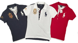 NEW Polo Ralph Lauren Womens Polo Shirt!  Crest &amp; Big Pony Front  Number... - £50.99 GBP