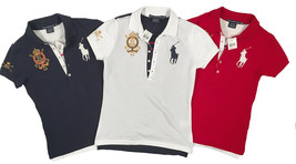 NEW Polo Ralph Lauren Womens Polo Shirt!  Crest &amp; Big Pony Front  Number... - £51.96 GBP