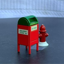 Dept 56 Mailbox & Fire Hydrant Christmas in the City Village Accessory - 1990 - £11.67 GBP