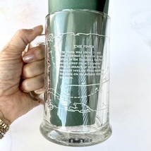 Vintage The Pinta Etched Glass Beer Mug Cup Columbus Voyage Nautical Shi... - $14.95