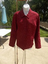 NWT APPLESEEDS RED PATTEREND JACKET 12 - $19.99