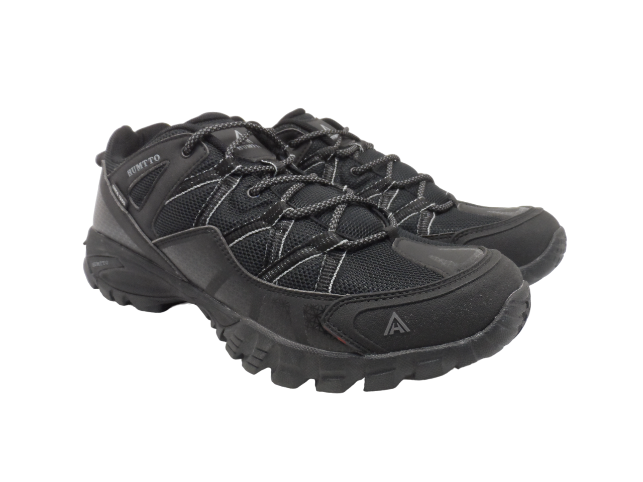 Primary image for Humtto Men's Low-Cut Athletic Trail Hiking Shoes 110609A-3 Black/Black Size 12M