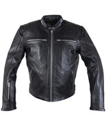 Xelement 630 Recoil Mens Black Premium soft Cowhide Leather Motorcycle J... - £70.05 GBP