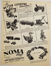 1945 Print Ad Noma Electric Corporation Toys Dolls,Walky Ducky,Steam Sho... - $13.48