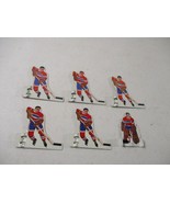  Vintage Montreal Canadiens Hockey Game Team Players (6) - Red Jerseys  - $755.16 MXN