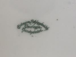 Antique Erdmann Schlegelmilch Thuringia Handpainted Gold Rose Sugar Bowl Pot Jar - £39.95 GBP