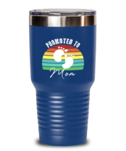 Mom Tumbler Promoted To Mom Blue-T-30oz  - £25.69 GBP