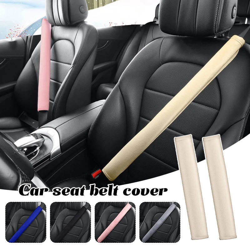 2pcs 24-60cm Long Comfort Plush Car  Belt Cover Universal Safety Belt Cover - £12.06 GBP+