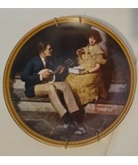 Edwin Knowles Collector Plate Norman Rockwell &quot;Pondering on the Porch&quot; #... - $9.46