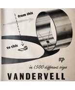 1954 Vandervell Bearings Bushings Import Advertisement Autocar Automobil... - $34.17 CAD