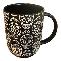 Market Finds MRKT Black Sugar Skull Mug – Dia de los Muertos Halloween G... - $14.00