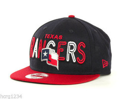 Texas Rangers New Era 9Fifty Retro Strapback MLB Baseball Cap Hat Black/Red - £17.87 GBP