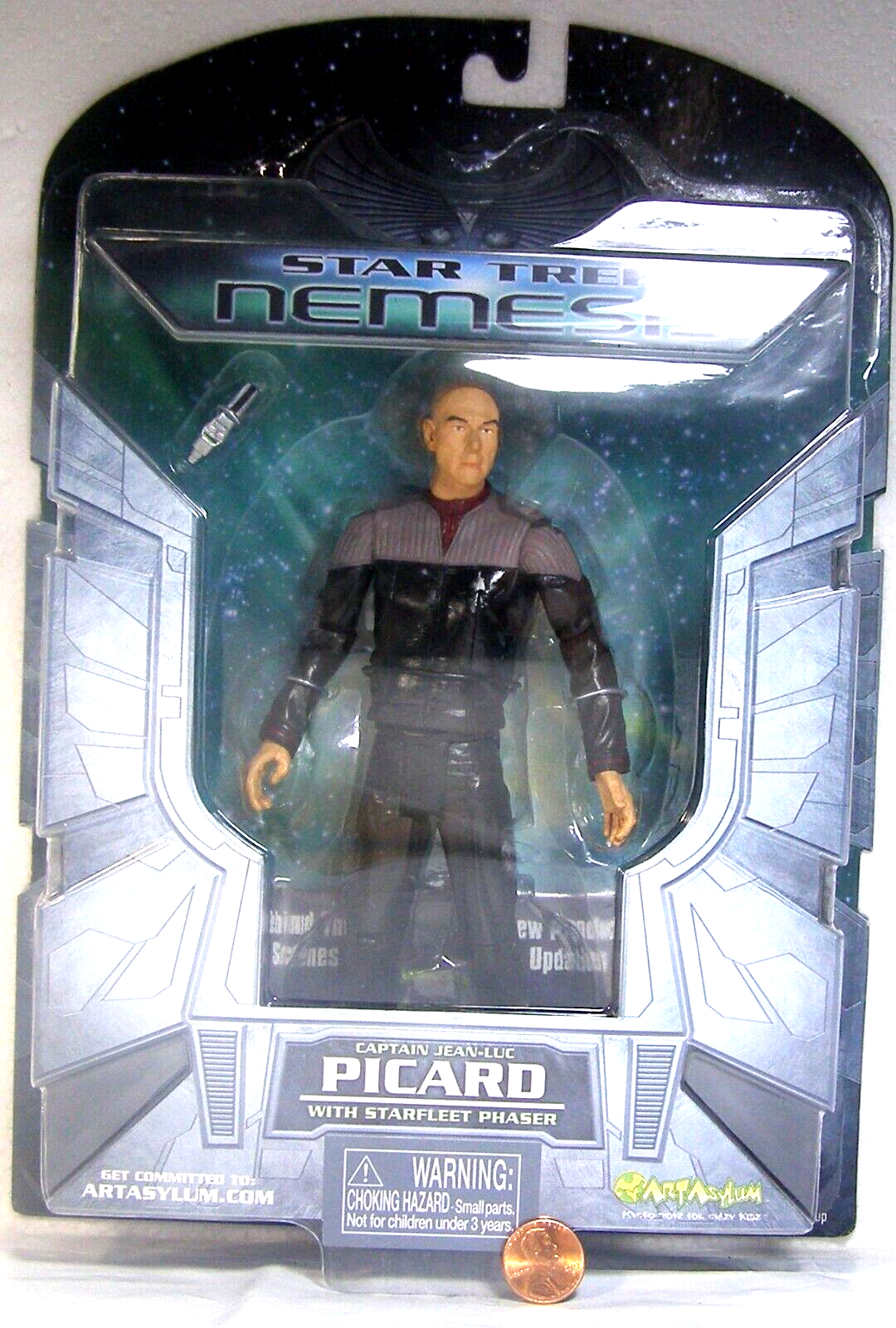 Art Asylum Action Figure Star Trek Nemesis Picard with Phasor 2002 China SDT - £11.97 GBP
