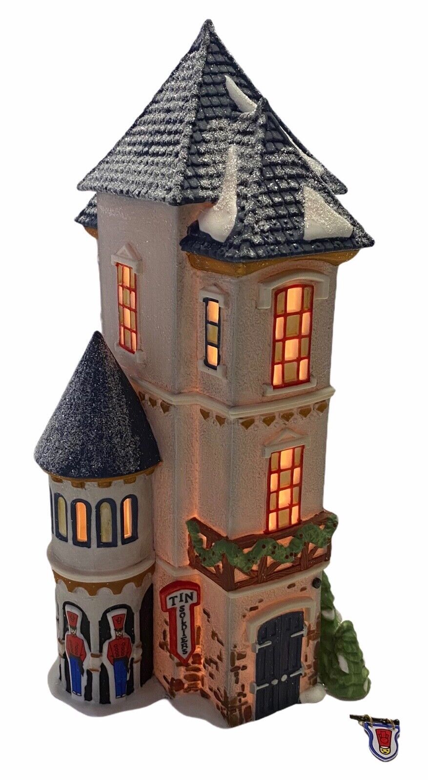 Dept 56 North Pole Series #56383 TIN SOLDIER SHOP Lighted Building Retired 1997 - £17.33 GBP