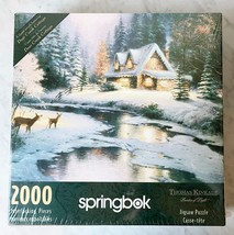 Springbok Thomas Kinkade Deer Creek Cottage Jigsaw Puzzle 2000 Pieces NE... - £26.00 GBP