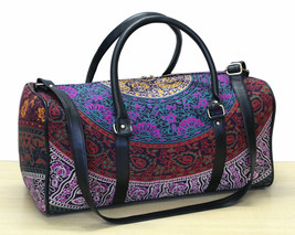 Sports Gym Bag Unisex Cotton Duffle Mandala Handbags Travel Duffel Bag JP301 - £19.03 GBP