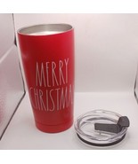 Rae Dunn &quot;Merry Christmas&quot; 17 oz. Tumbler, red with white letters - $342.12 MXN
