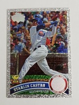 2011 Starlin Castro Topps Mlb Baseball Trading Card # 655 Refractor Sparkle Rare - £4.77 GBP