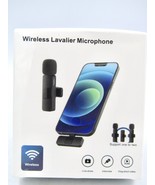 Wireless Lavalier Microphone, 2.4GHz Noise Cancellation, 656ft work for ... - £19.69 GBP