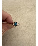 Sterling Silver and Turquoise Ring Size 8 - £23.35 GBP