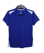 Lands End Uniform Girl&#39;s XL (16) Short Sleeve Active Polo, Cobalt Blue - £14.08 GBP