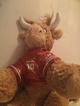 NCAA University of Texas Longhorn bull Bevo mascot basketball steer plush 12 in - £16.28 GBP