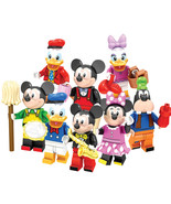 8pcs Mickey Mouse and Friends Minnie Donald Daisy Goofy Minifigures Mini... - $371.81 MXN