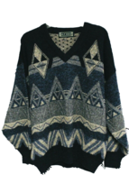 VTG RETRO GILT EDGE Alpaca Blend 80s Mens England V-Neck Jumper / Sweate... - $78.41