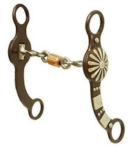 Showman Brown Steel Concho Style Bit w/ Copper Roller Mouth - £113.85 GBP