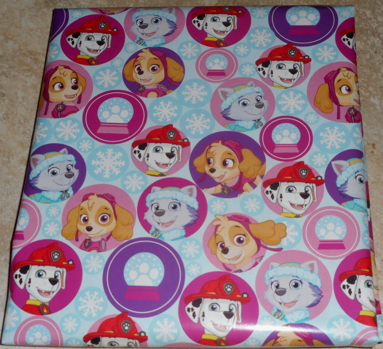 Paw Patrol Christmas Kids Wrapping Paper 20 sq ft Folded