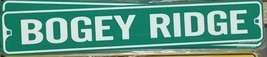 Bogey Ridge Aluminum Metal Street Sign 3&quot; x 18&quot; - $9.78