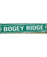 Bogey Ridge Aluminum Metal Street Sign 3&quot; x 18&quot; - £7.69 GBP