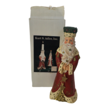 Kurt S Adler Santa Father Christmas Candlestick Candle Holder Holiday Ho... - $14.99