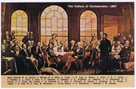 Postcard Fathers Of Confederation The 1867 Restaurant Ottawa Ontario - £3.10 GBP