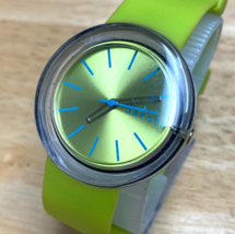 Dakota Unisex 30m Clear Plastic Green Japan Movt Analog Quartz Watch~New Battery - $23.74
