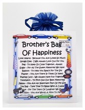 Brother&#39;s Bag of Happiness - Unique Sentimental Novelty Keepsake Gift &amp; ... - $8.25
