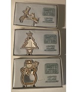 Lot of 3 Dept.56 Lighted Village Accessory Brite Lites Snowman Reindeer ... - $47.98 CAD