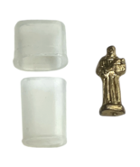 Vintage Goldtone Pocket Shrine Statue with Case - Saint Anthony - €7,71 EUR