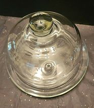 GLASS COVERED BUTTER/CHEESE DISH image 2