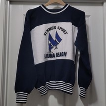 Private Club Summer Sport Laguna Beach Sweater Blue / White Women&#39;s M / L - £22.14 GBP